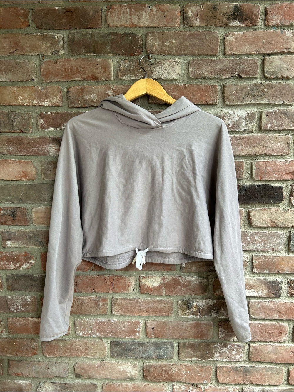 Lululemon lab - Women's Cropped Hooded Pullover - Taupe